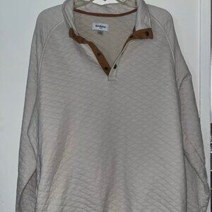 Goodfellow & Co Beige Pullover Quilted Shirt, XL